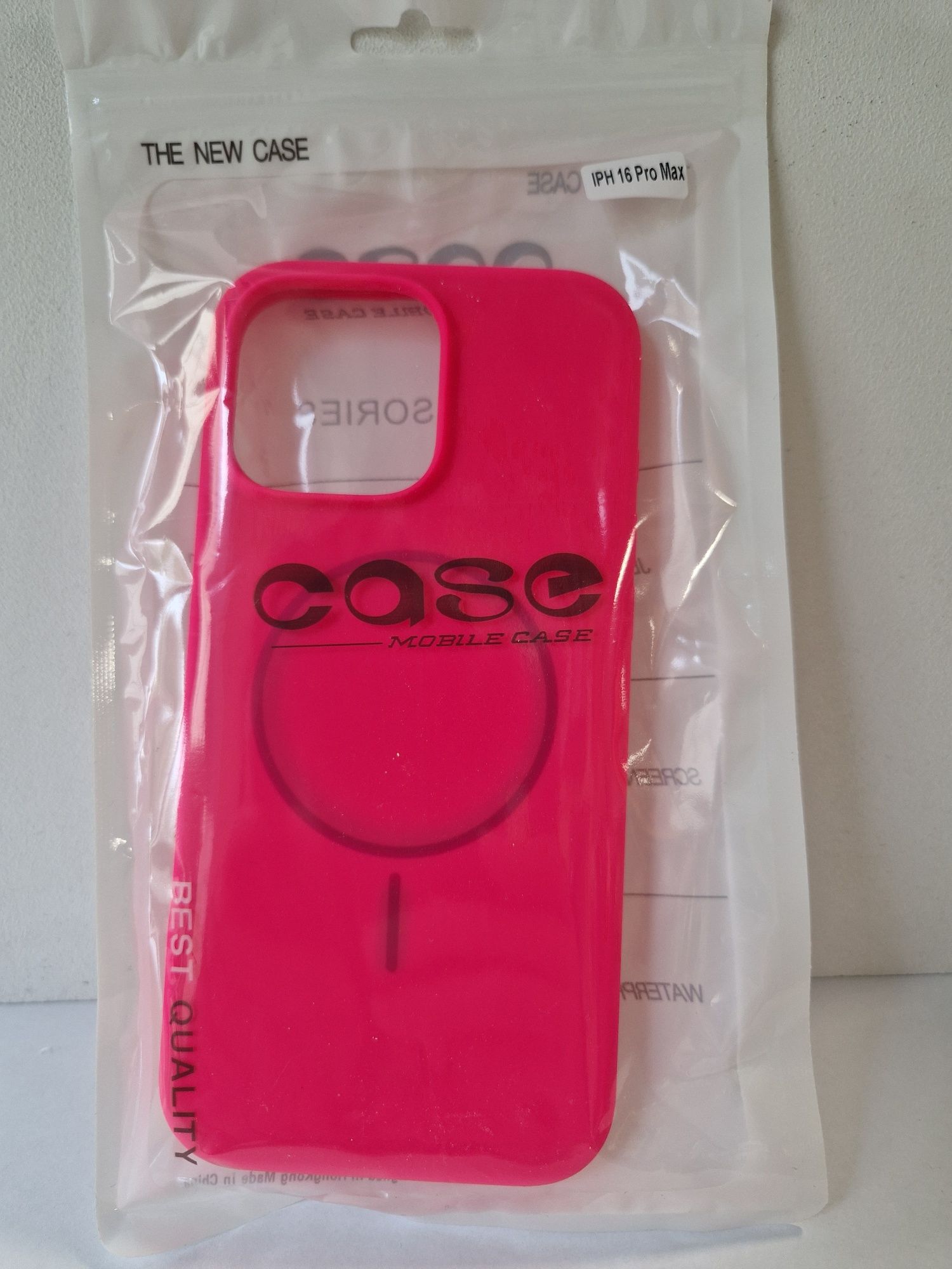 Magsafe Slim Silicone do Iphone 16 Pro Max różowy