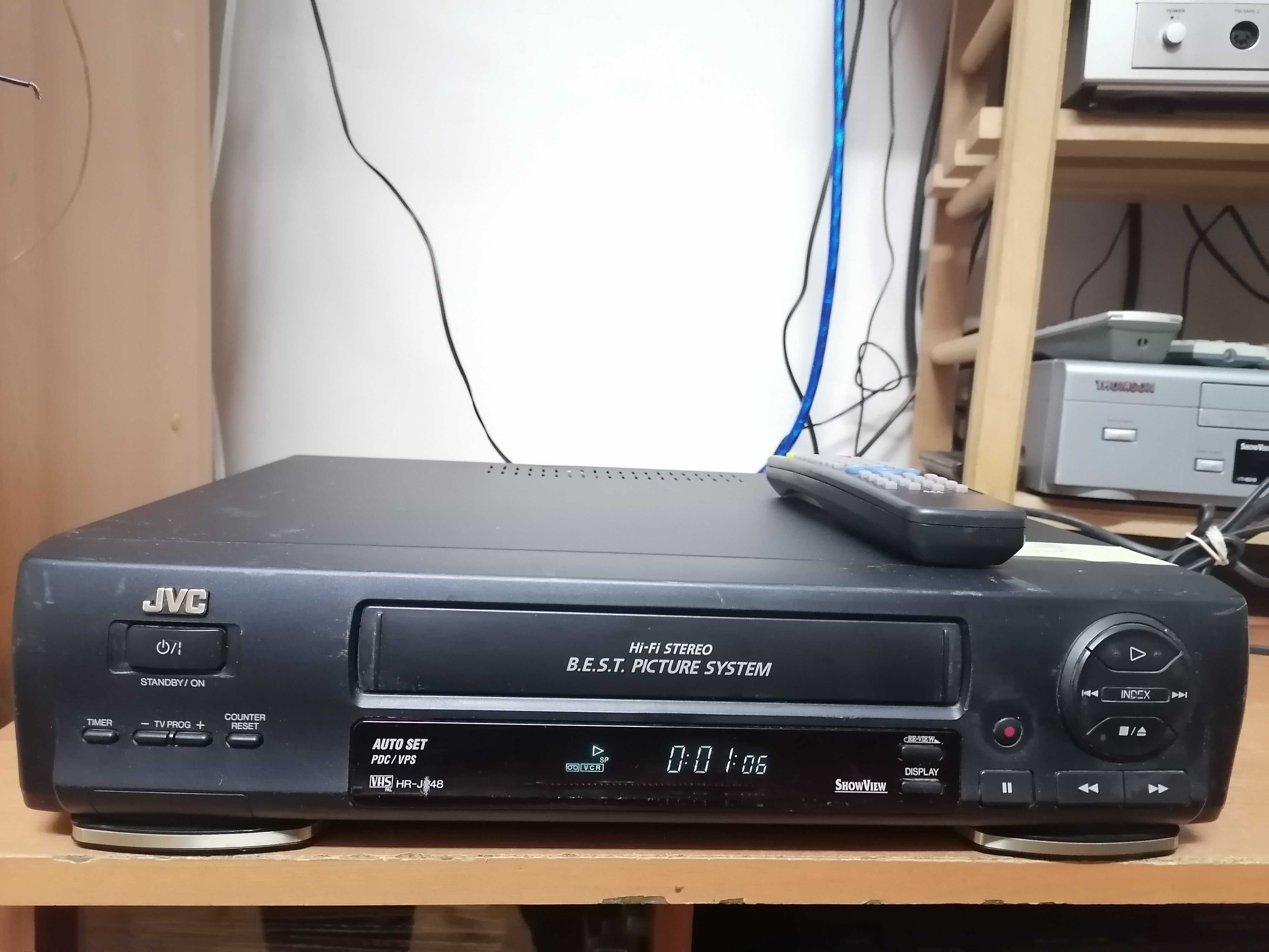 Magnetowid VHS JVC HR-J648 hifi stereo pilot