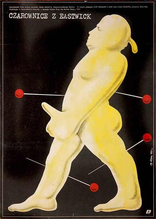 Oryginalny plakat Projekt Jakub Erol  "Czarownice z Eastwick