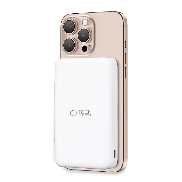 Tech-Protect Pb24 Lifemag Qi2 Magsafe Power Bank 10000Mah White