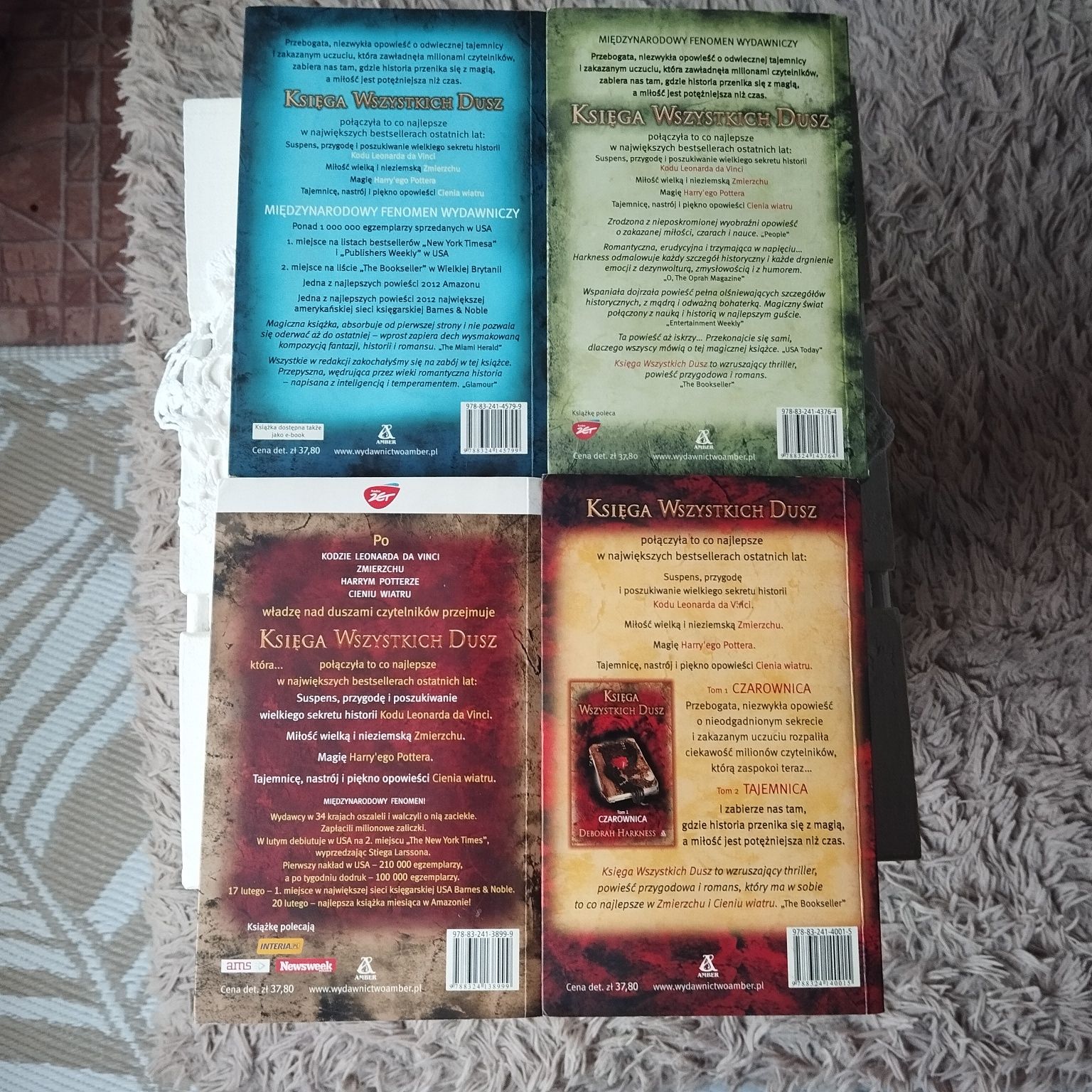 Księga wszystkich dusz Deborah Harkness tomy 1-4
