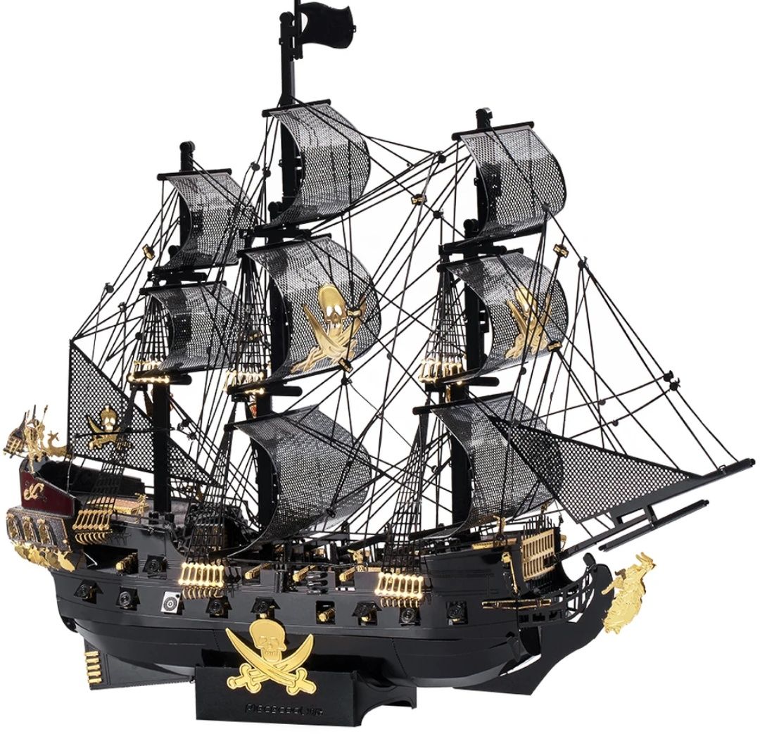 Металлический 3D пазл Пираты "Корабль Чёрная Жемчужина", 307 дет.