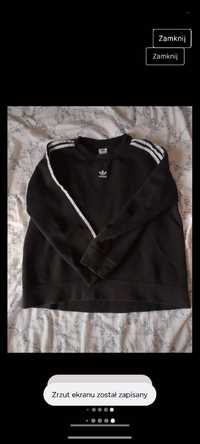 Bluza czarna adidas biała męska damska