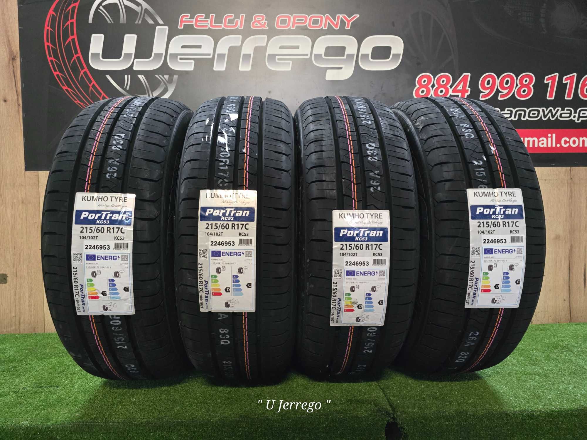 NOWE OPONY KUMHO Portran Kc53 - 215/60/R17C