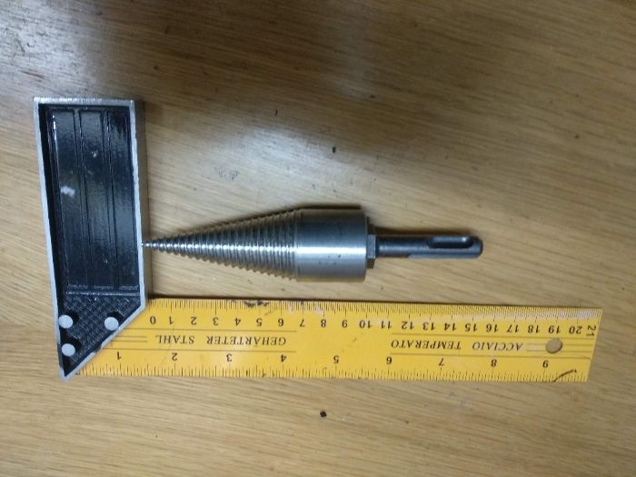 Fuso de rachar lenha para berbequim