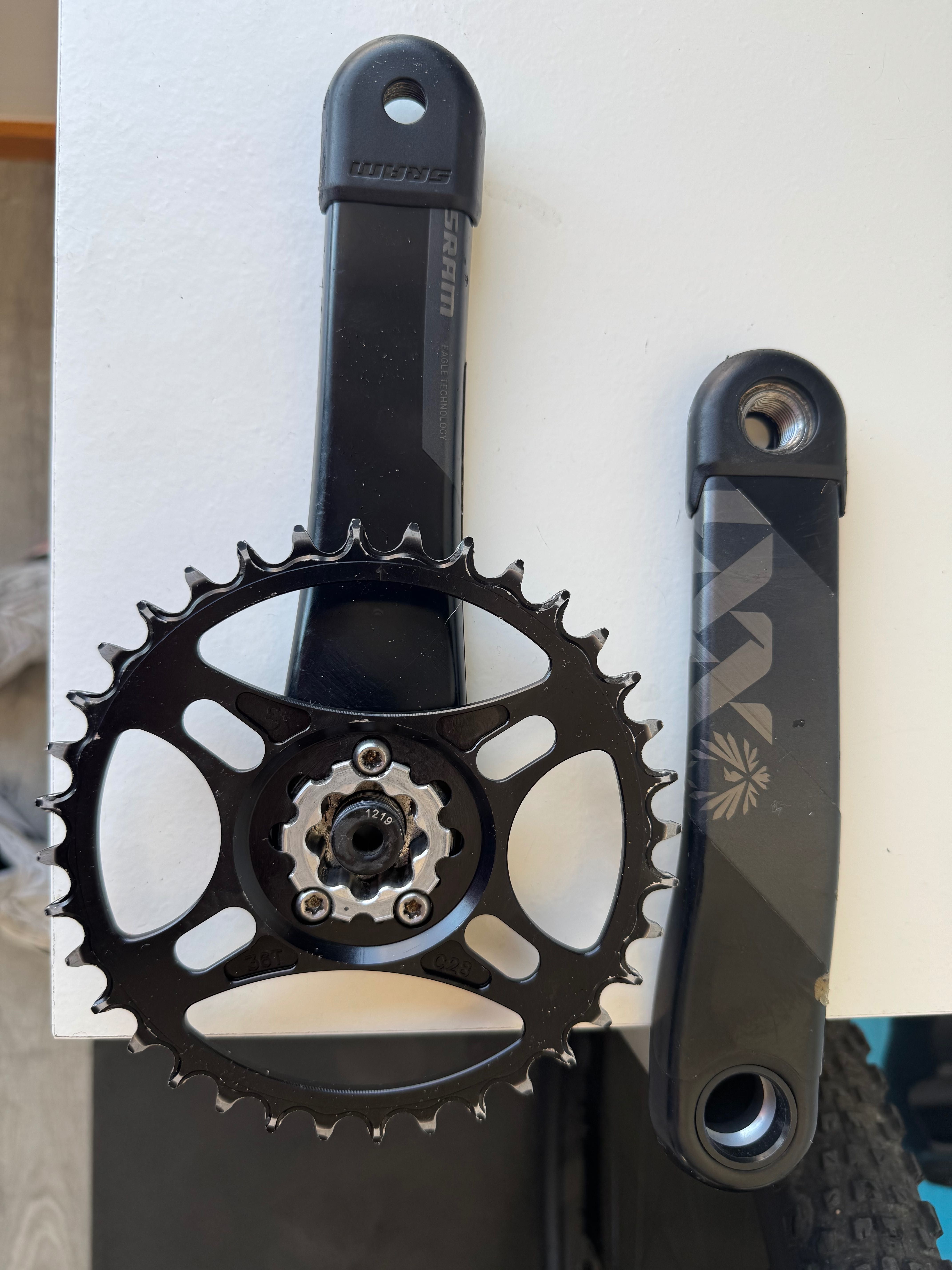 Pedaleiro SRAM XX1 carbono Boost 175mm