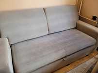 Sofa dwuosobowa szara