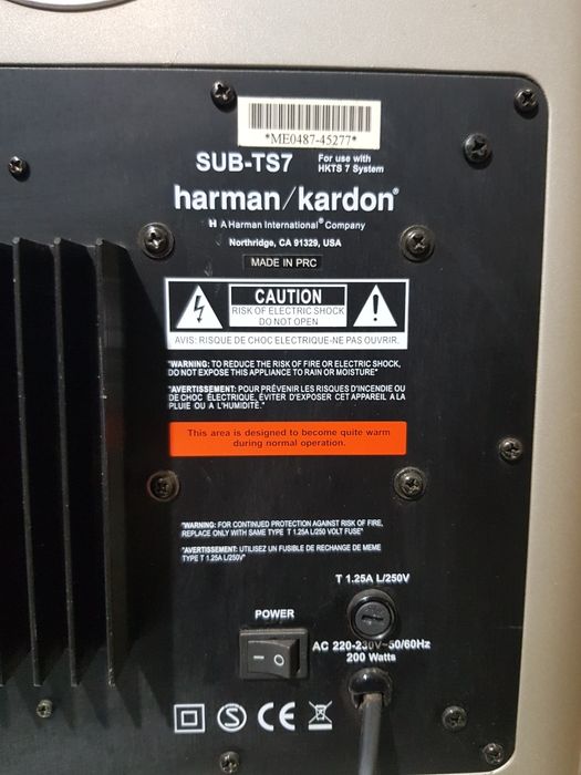 100ВтАктивний сабвуфер/активный сабвуфер Harman Kardon SUB-TS7 б/у