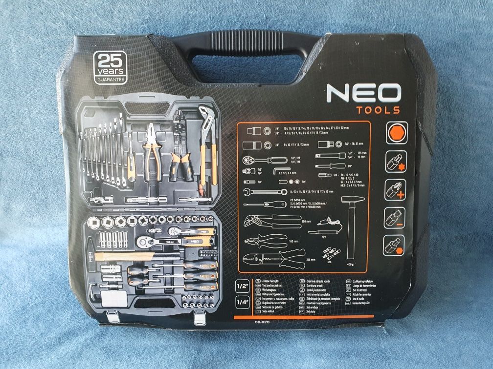 Nowy Zestaw Narzędzi Neo Tools 08-920 Walizka 100 Elementów ŁÓDŹ