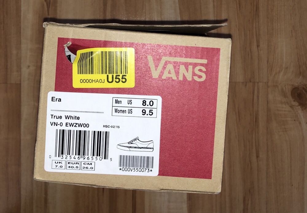 Vans Era white białe (40,5 / 26 cm) SALE!!