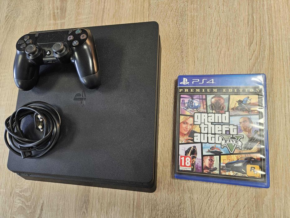 Konsola PlayStaion 4 500gb + pad + gra GTA5