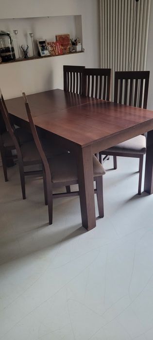 Stół rozkładany+ 6 krzeseł