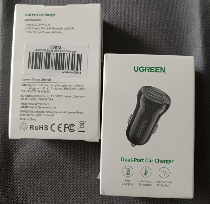 Автомобільні зарядні пристрої UGREEN ORICO ESSAGER