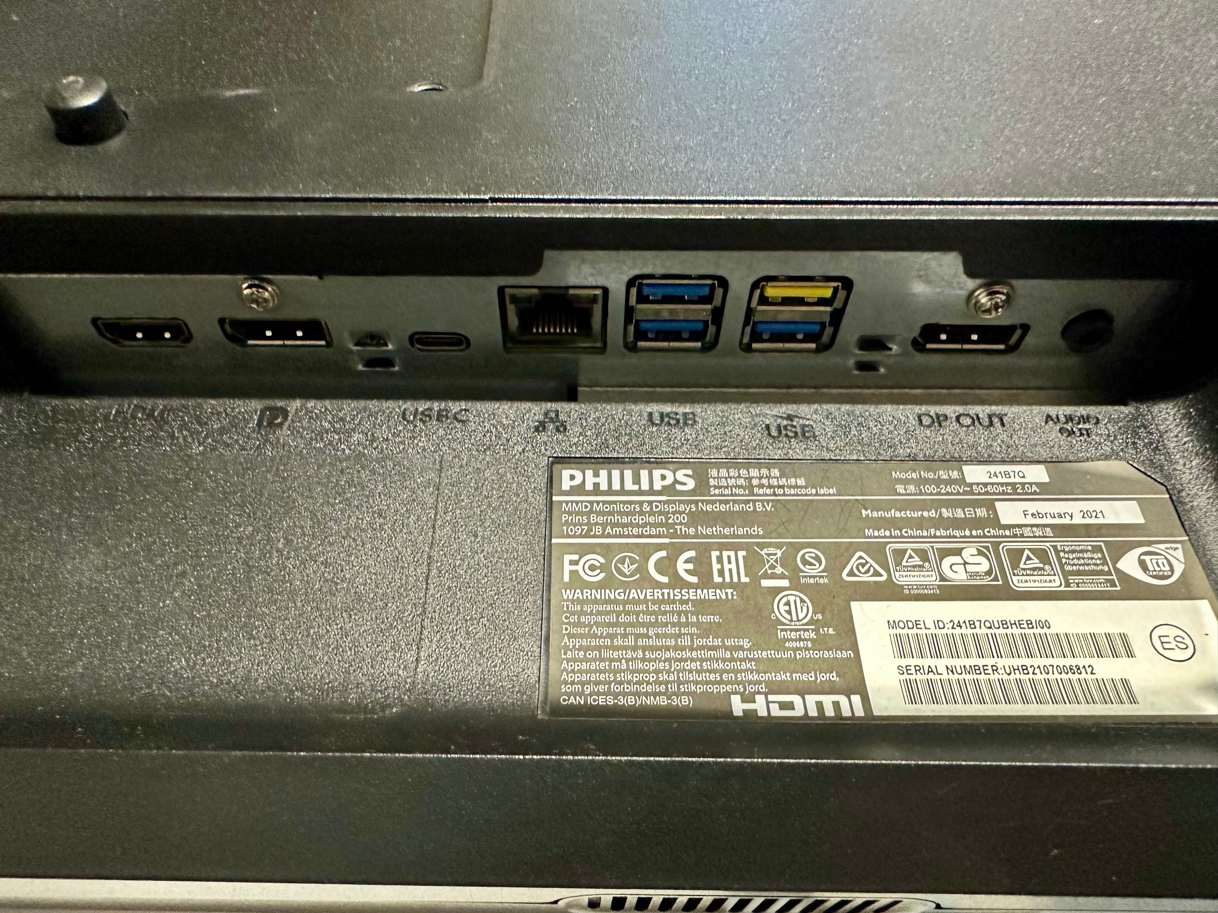 Monitor Philips 241B7Q + Philips 243B9
