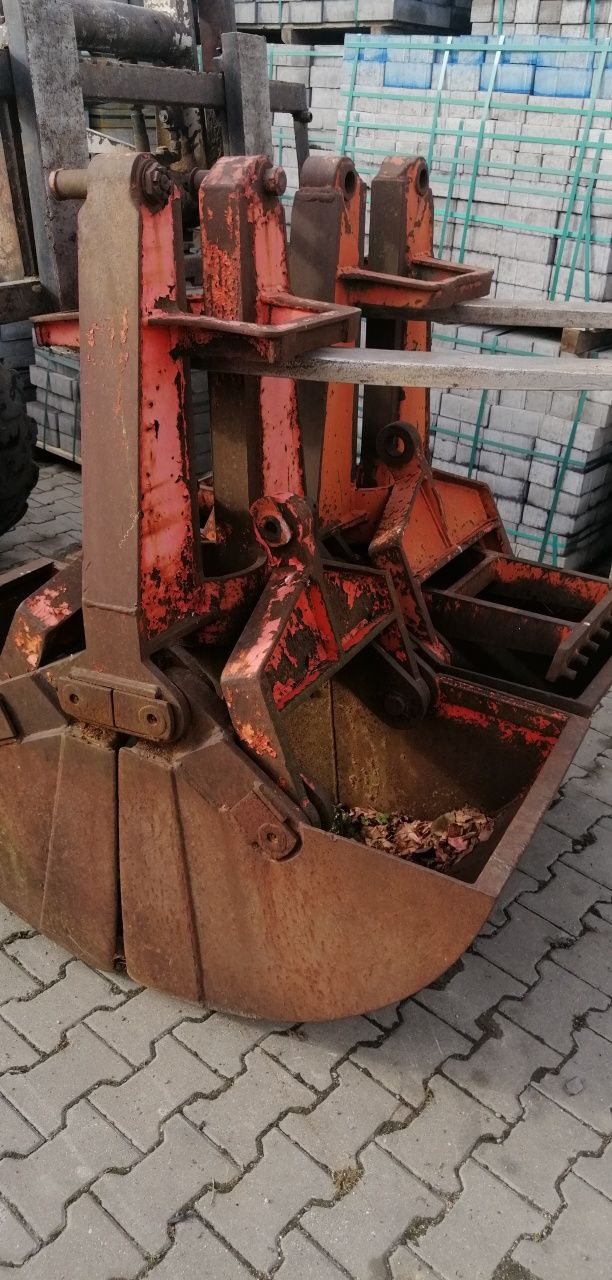 Koparka Atlas Cat liebherr volvo zeppelin chwytak do piasku czerpak