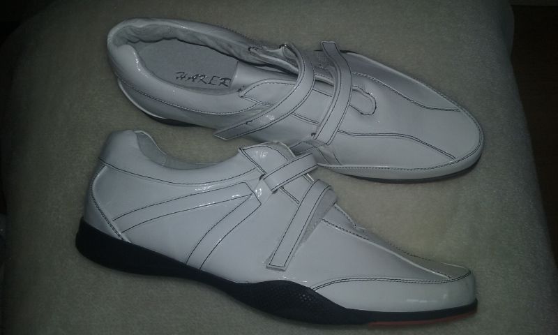 HKR buty haker sportowe lakierowane białe 40,5 26,5cm