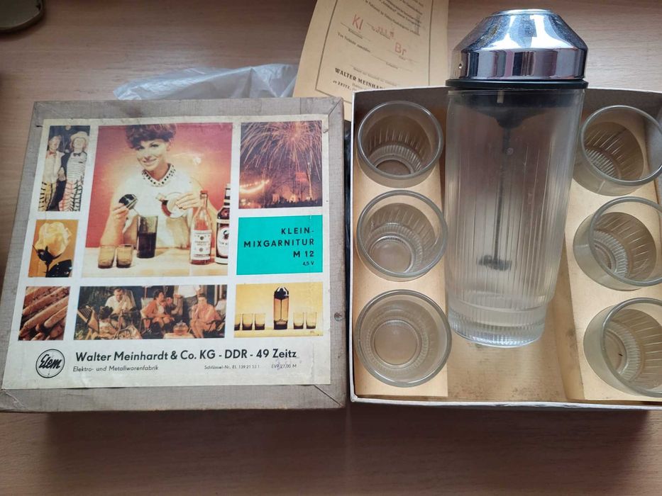 Zestaw barmański - lata 70te. DDR