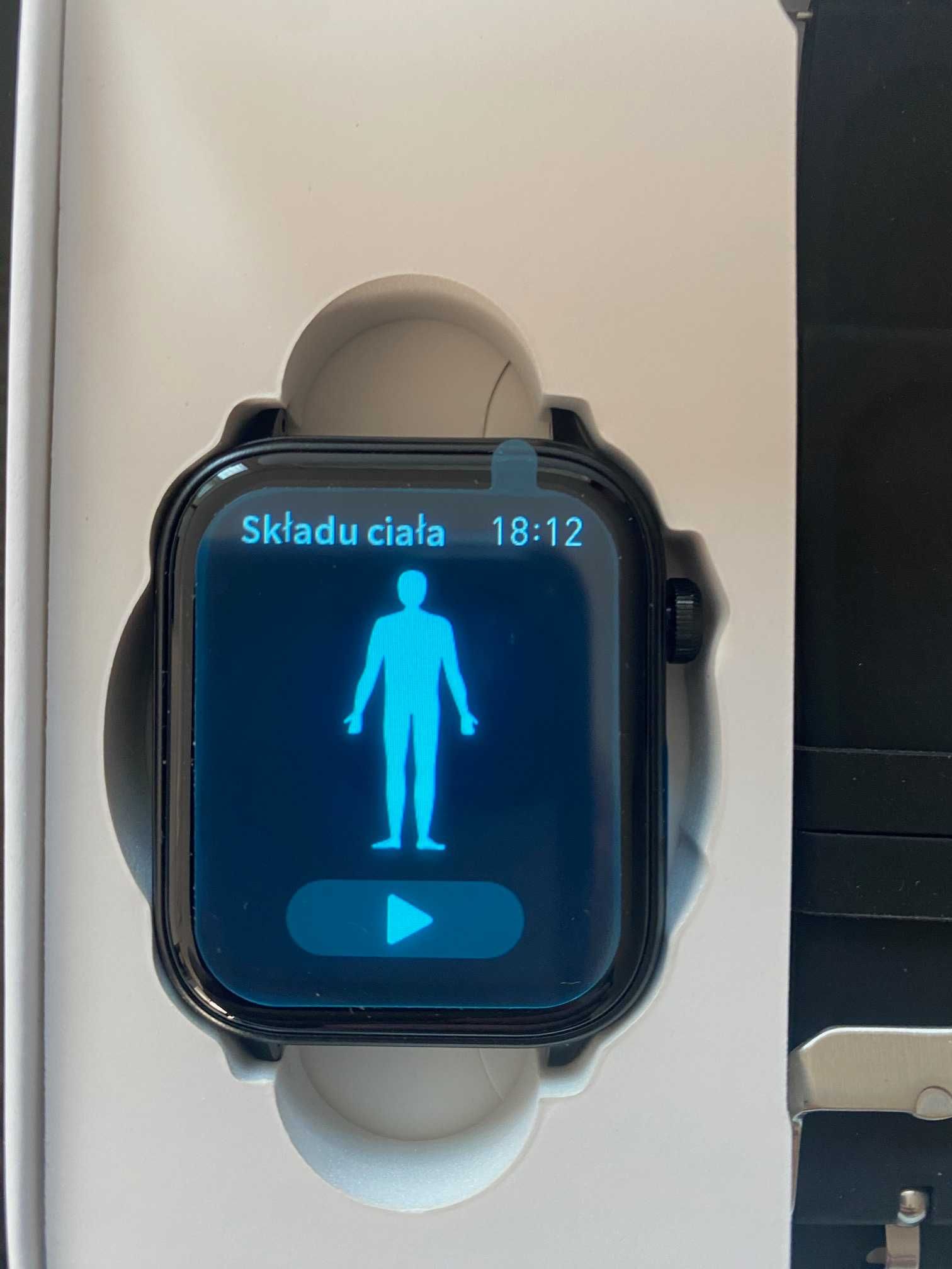 Zegarek Smartwatch Glukoza Cukier Lipidy Kwas moczowy EKG Połączenia