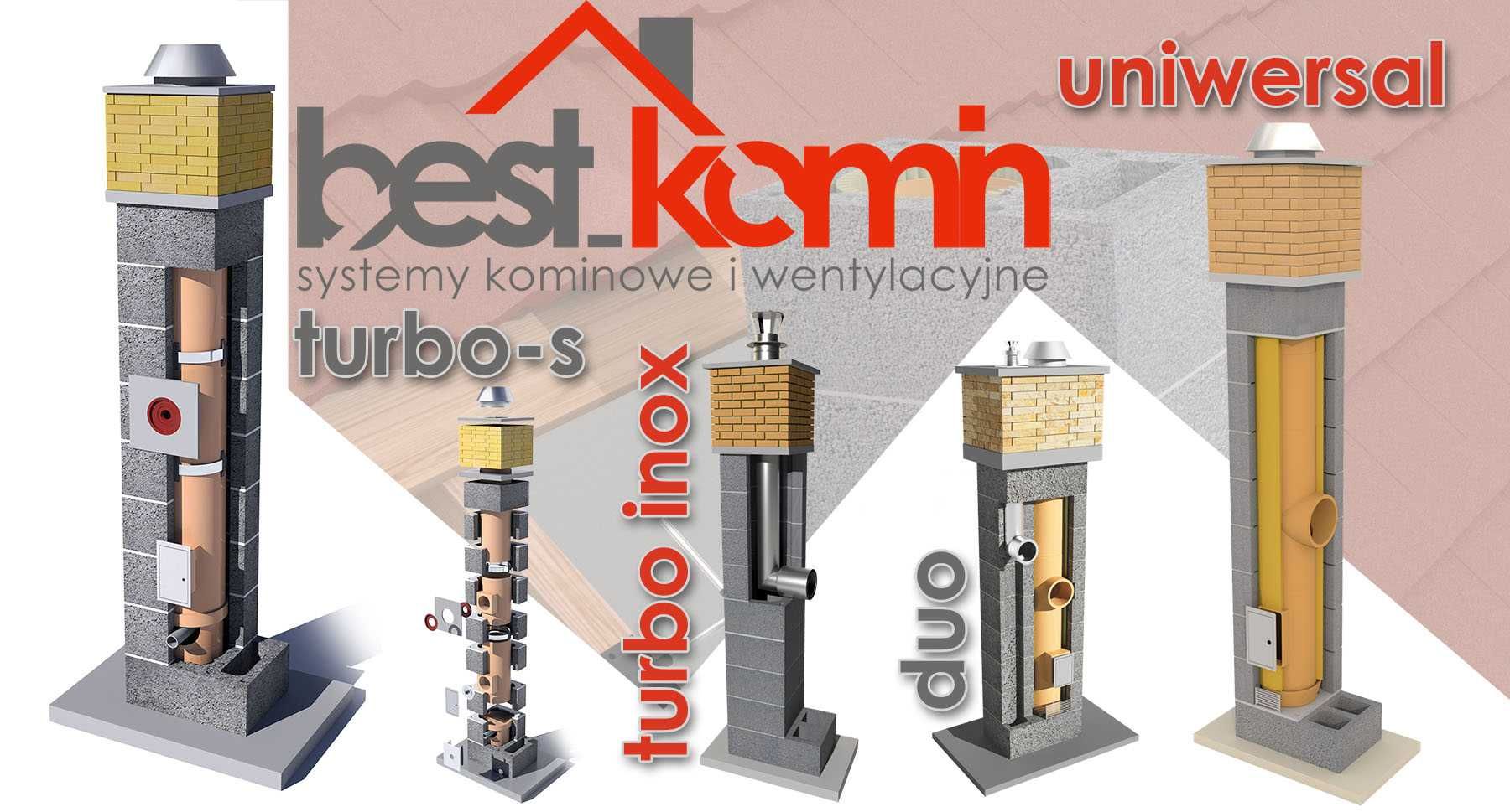 Komin Systemowy Ceramiczny SYSTEM IZOLOWANY 6 m BKU dostawa gratis