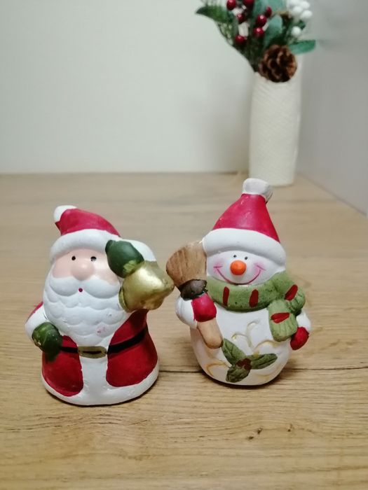 Figurki świąteczne ceramiczne nowe
