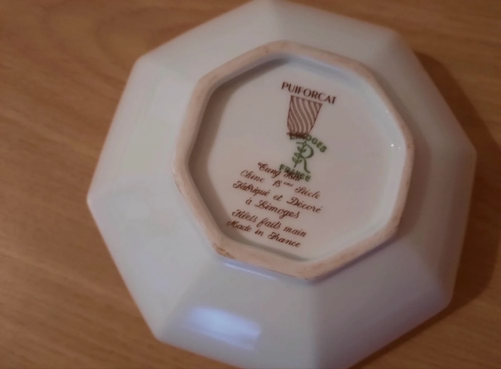 Taça em porcelana Limoges