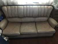 Sofa 3 lugares em pele
