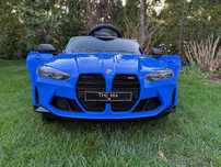 Autko na akumulator BMW M4 niebieskie