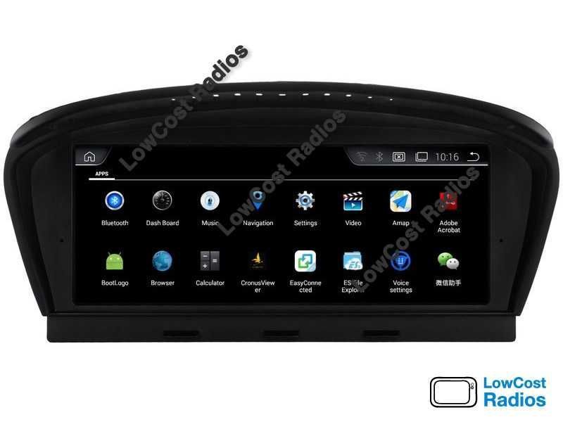 Auto Rádio GPS ANDROID BMW E60, E61, E90, E91 (Série 3 e 5) Wifi USB