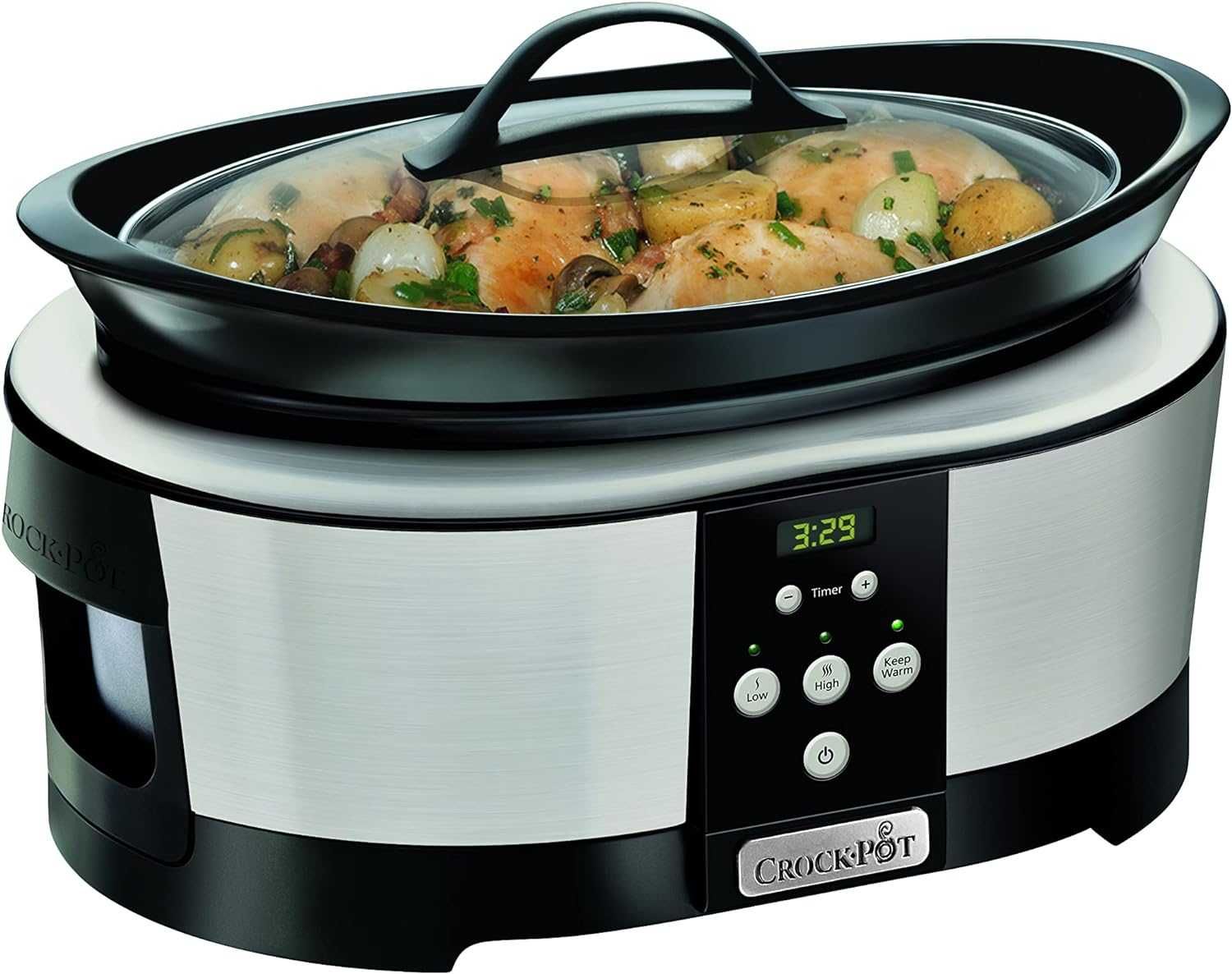 Wolnowar cyfrowy 5,7 l Chrom SCCPBPP605-050 misa kamionkowa Crock-Pot