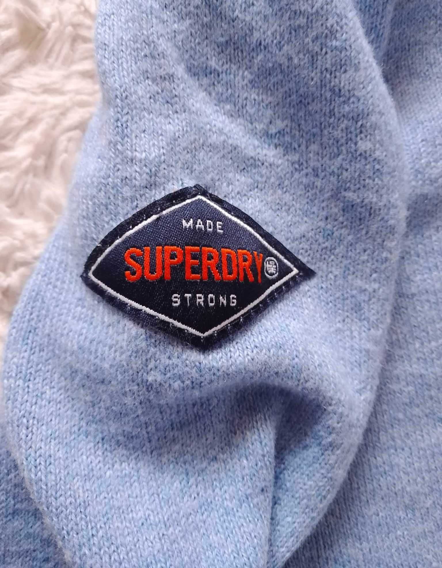 Sweter superdry z dodatkiem kaszmiru