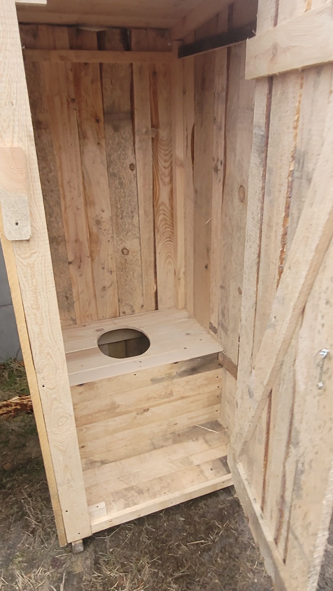 Toaleta drewniana ZWYKŁA przenośna kibelek WC transport