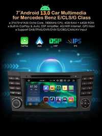 Auto-rádio 2 din android 13 64GB para Mercedes E220 w211 w219 w463