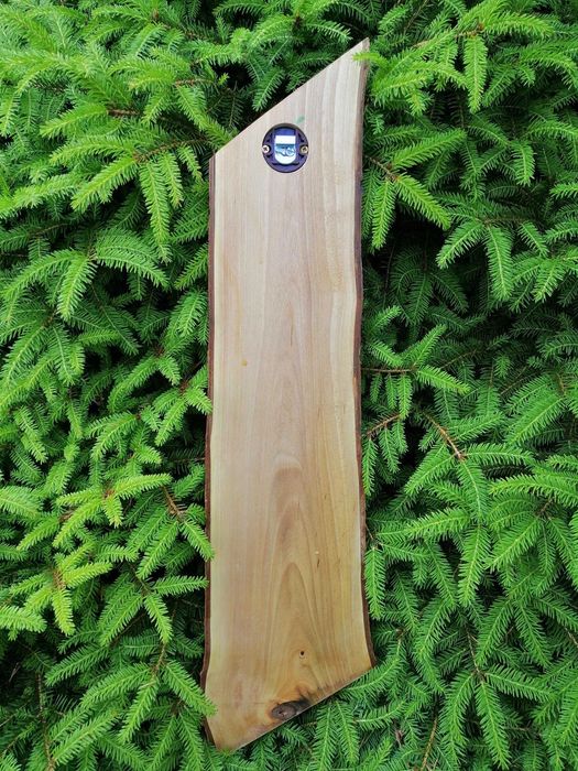 Wieszak ścienny drewniany haczyki kute Orzech włoski