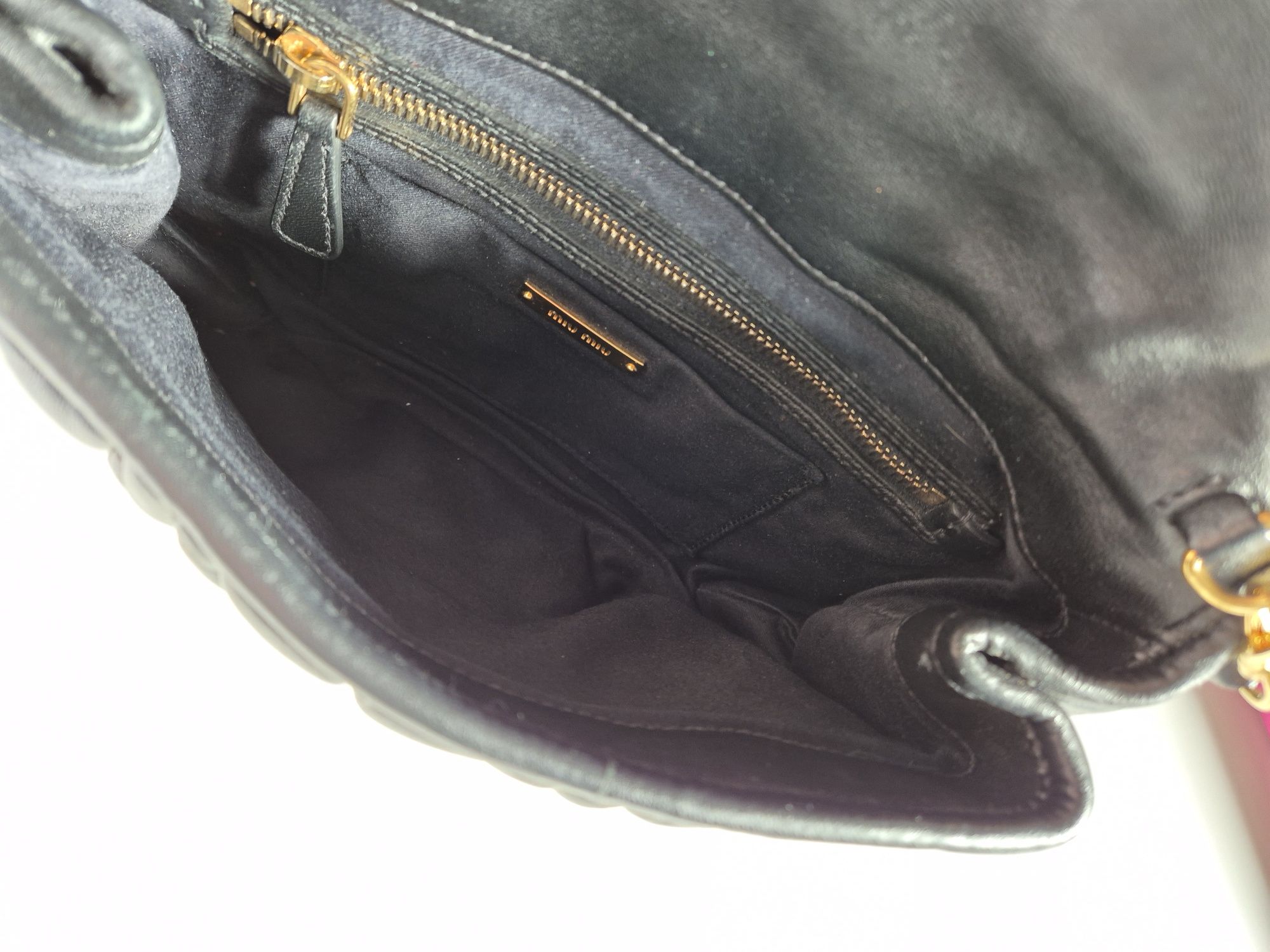 Miu Miu Prada torebka vintage skóra łańcuszek