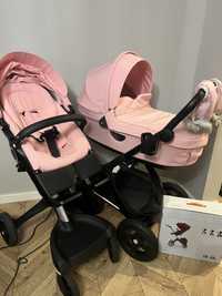 Wózek stokke trailz all terrain + xplory v6 lotus pink