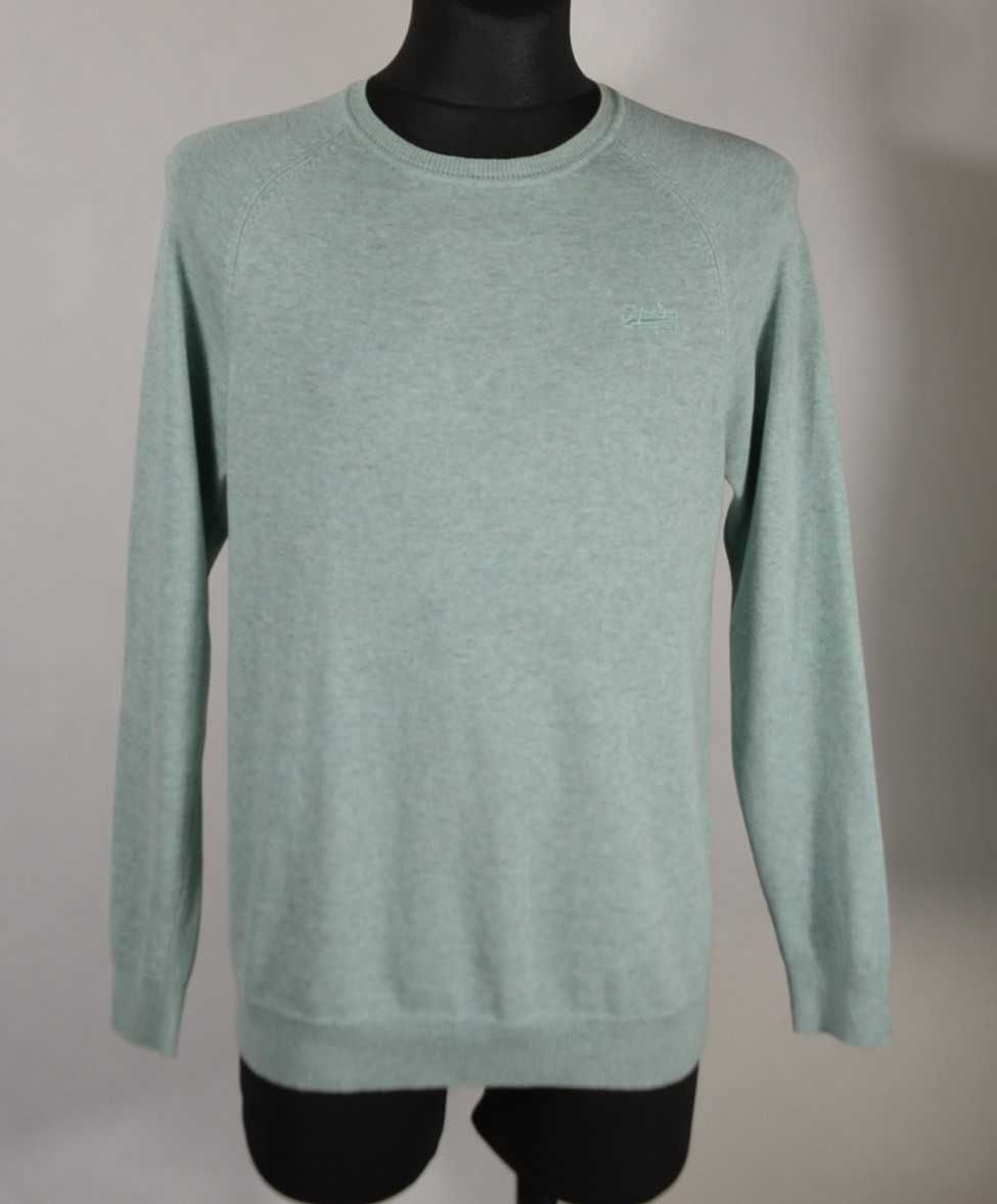 SUPERDRY Orange Label Sweter Męski L Oryginalny Super Stan Bawełna