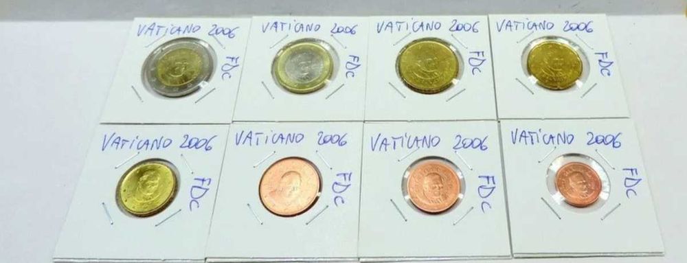 8 Moedas Vaticano em FDC - 2006