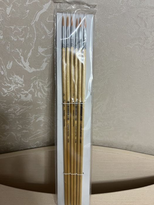 Альбом для акварели,палитра бумажная, кисти Сонет