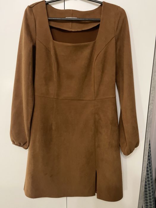 Платье теракотовое