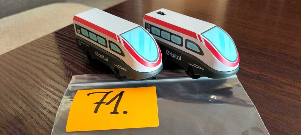 2 x pociąg nr 71 lokomotywa kolejka drewniana rozbudowa miasta