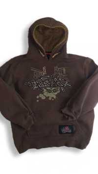 y2k skate brown hoodie