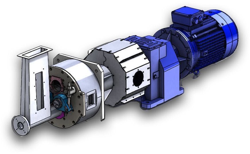 POLSKI granulator/peleciarka o mocy 55 kW i wydajności 900 kg/h