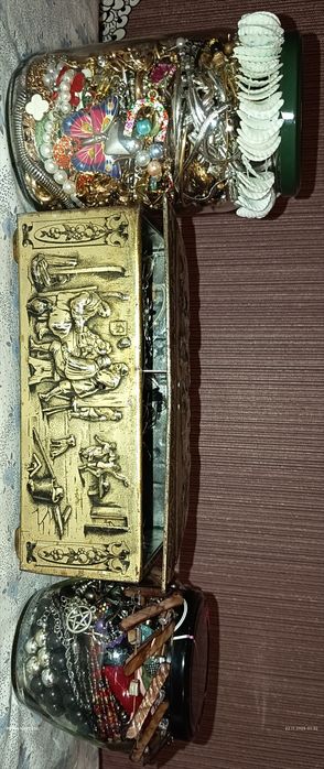 Zestawy biżuterii-czytaj opis!stal koloru złotego i srebrnego