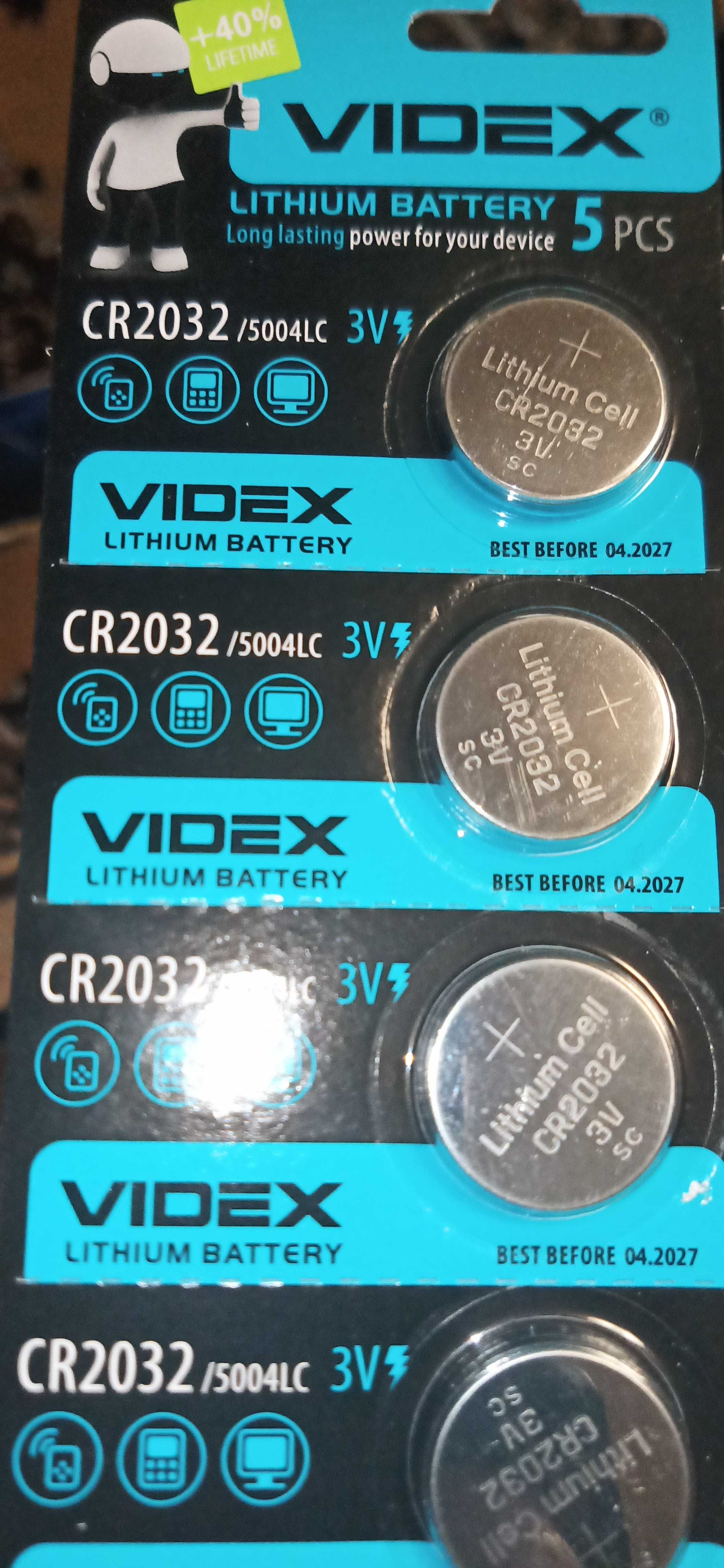 Батарейка 2032 VIDEX /5004lc 3v