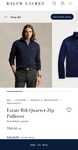 Nowy sweter męski zapinany quarter-zip Polo Ralph Lauren Okazja!