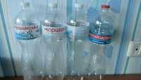Пластикові бутилки 1.5л з під води чисті