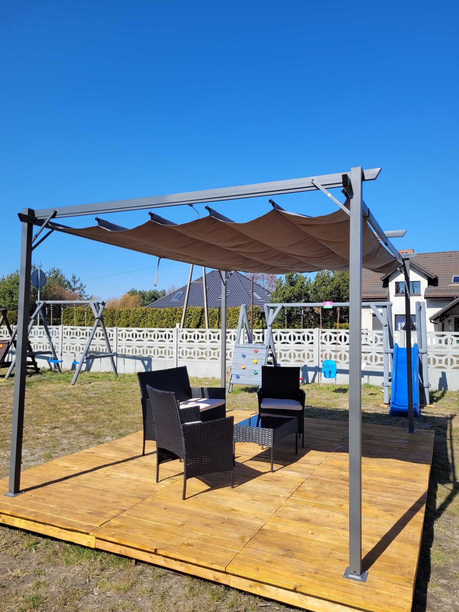 Pergola ogrodowa Pawilon Altana Siesta tarasowa zadaszenie 3x4 m