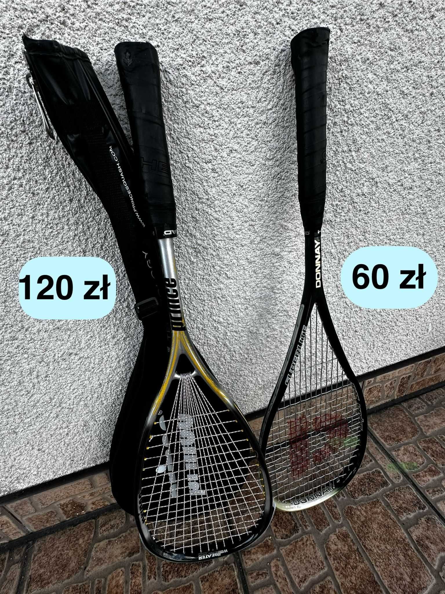 Rakieta tenisowa Wilson Clash i Slazenger oraz rakiety do squasha