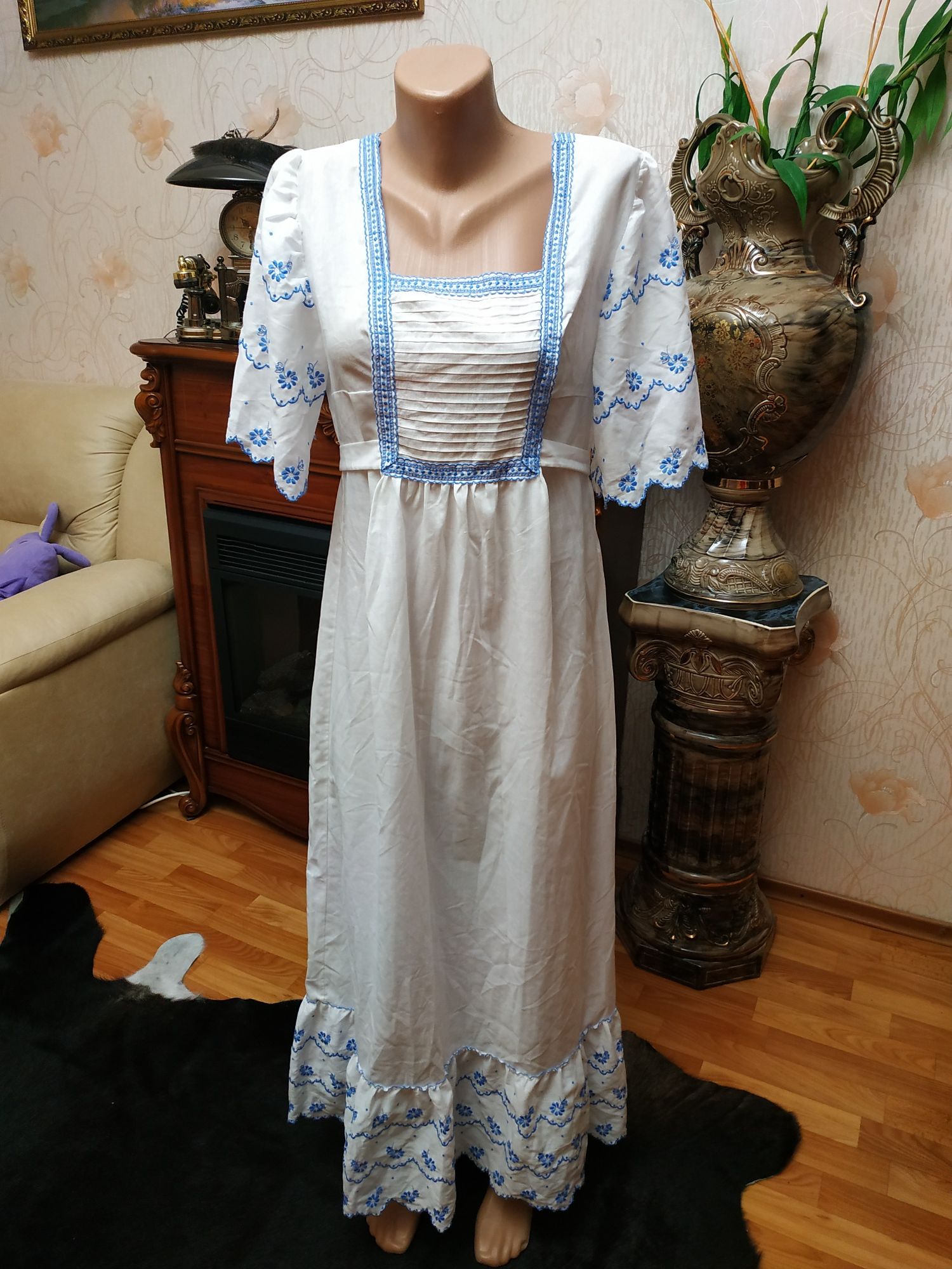 Шикарна вишита сорочка ночная рубашка вишиванка