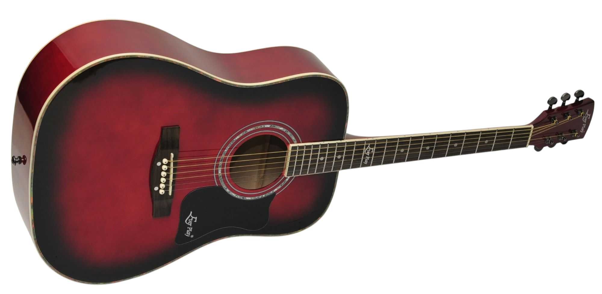 Gitara akustyczna Ever Play AP-400 WRDS + pokrowiec + tuner + 3 kostki